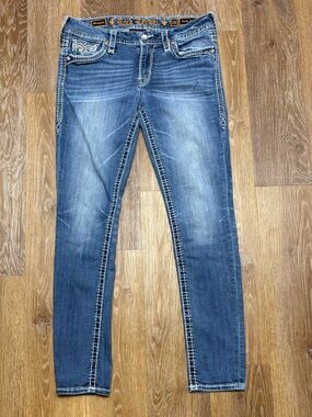 Rock Revival Women's Medium Blue Skinny Jeans